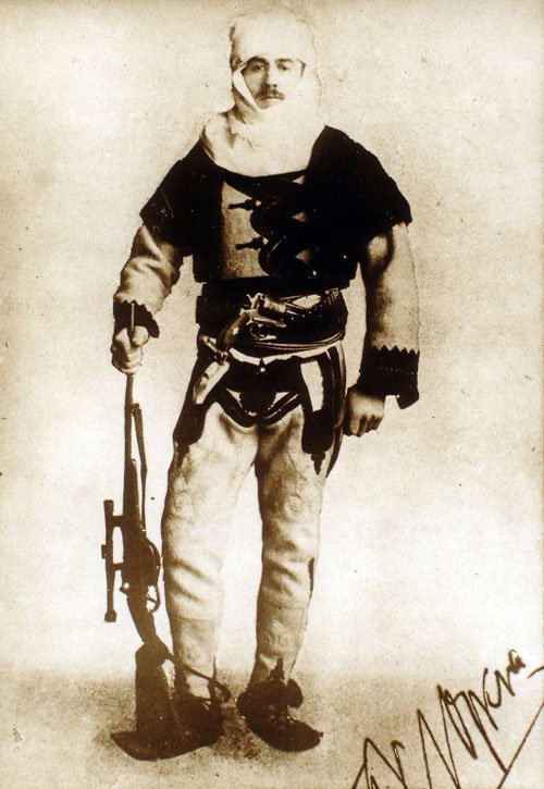 Baron Nopcsa in northern Albanian dress.