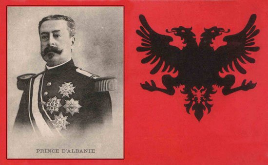 Juan Aladro Castriota, a candidat for the Albanian throne. Postcard 1913