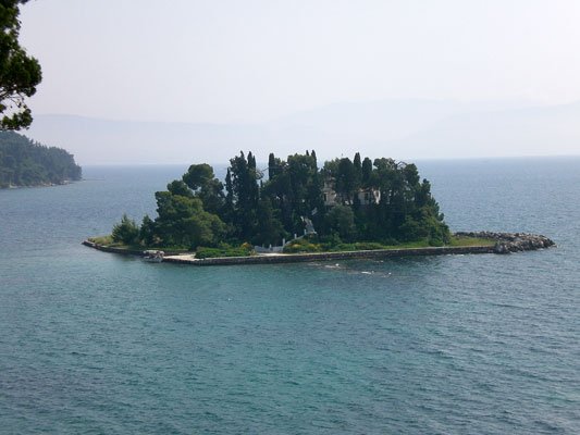 The Isle of Pontikonissi, Corfu(Photo: Robert Elsie, 2007)
